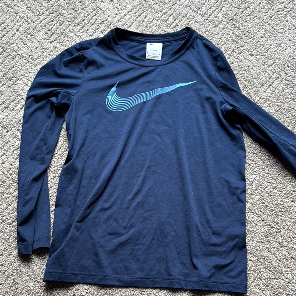 Nike Kids Blue Long Sleeve Shirt